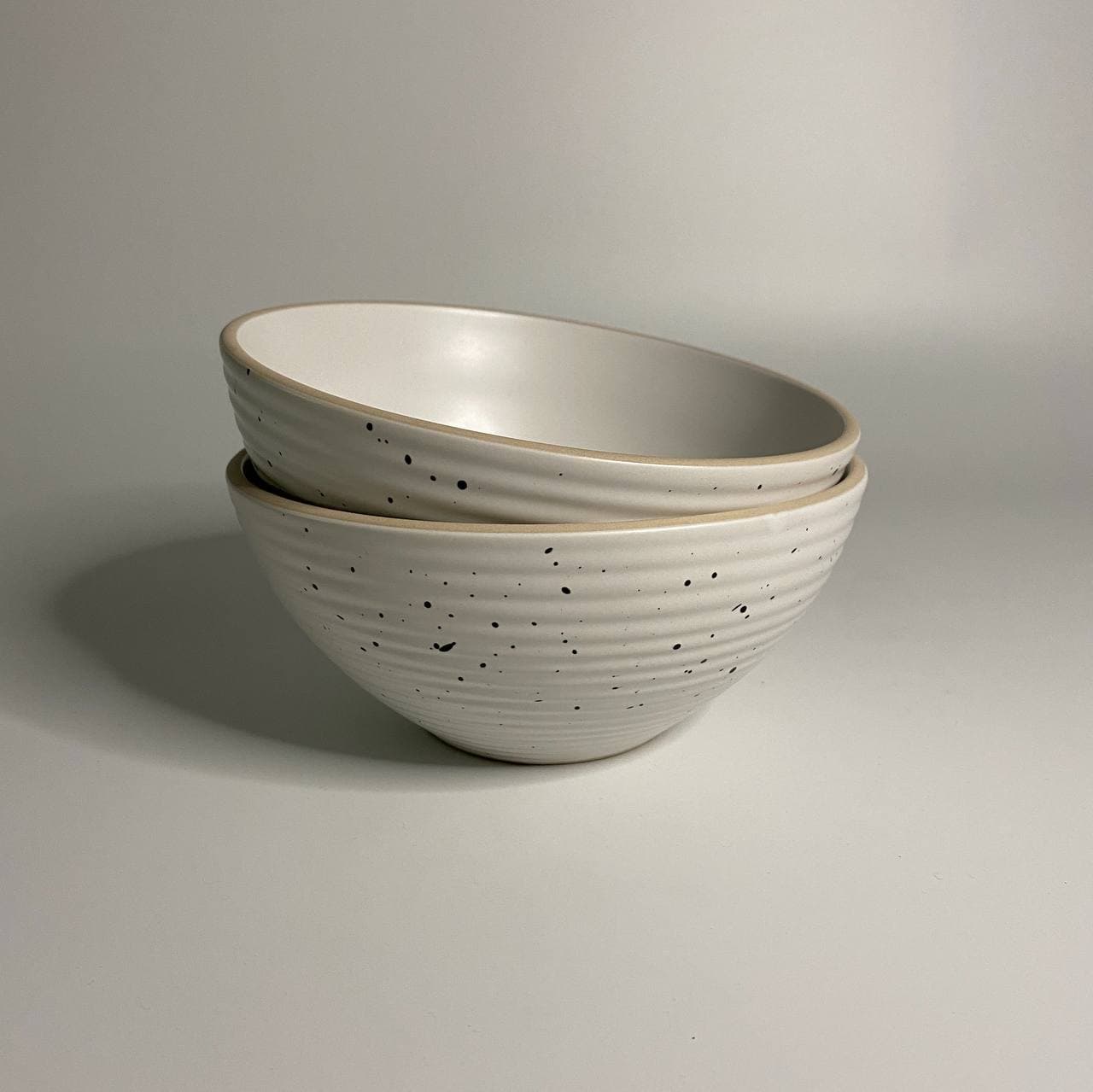 Japanese Speckled Ceramic - 6 inch Soup Bowl