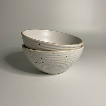 Japanese Speckled Ceramic - 6 inch Soup Bowl