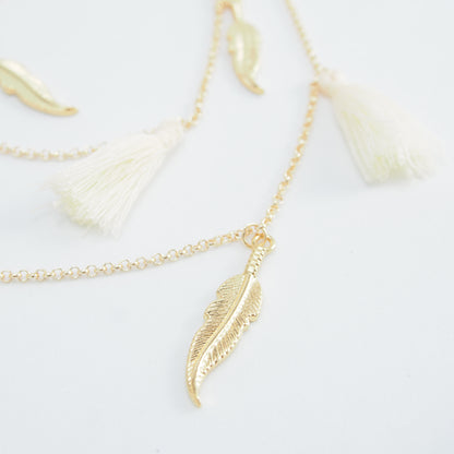 Mask Chain - Gold Tassels