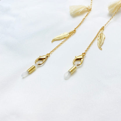 Mask Chain - Gold Tassels